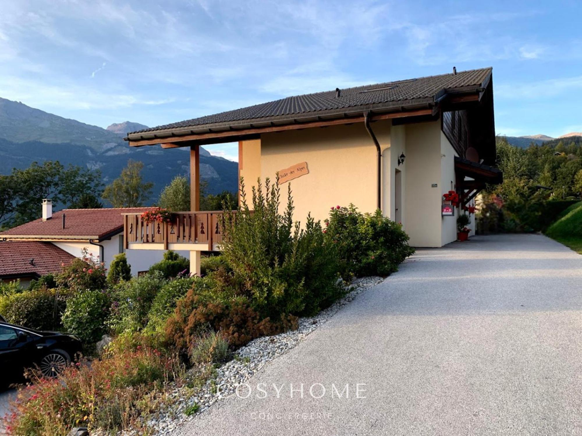 Chalet Des Alpes - Sunset View - Crans-Montana Exterior foto